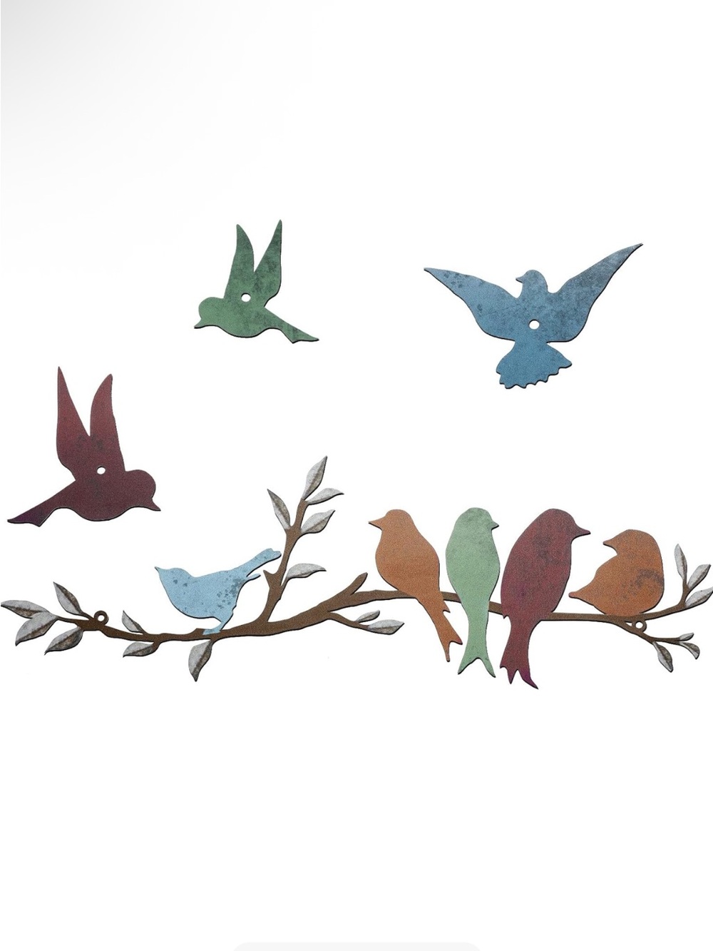 NEW Ferraycle Metal Bird Wall Art